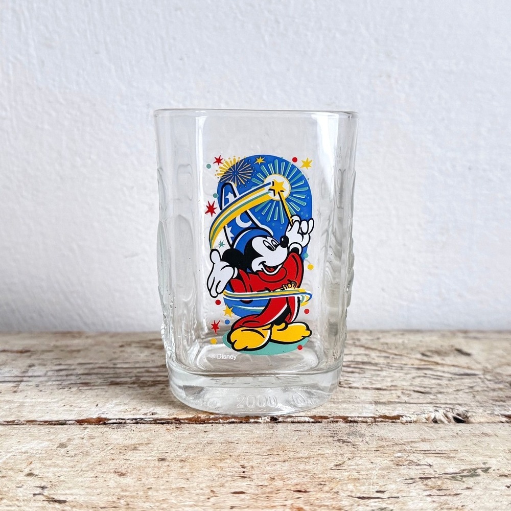 Vintage Disney World 2000 McDonald's Epcot Sorcerer Mickey Glass CSGE